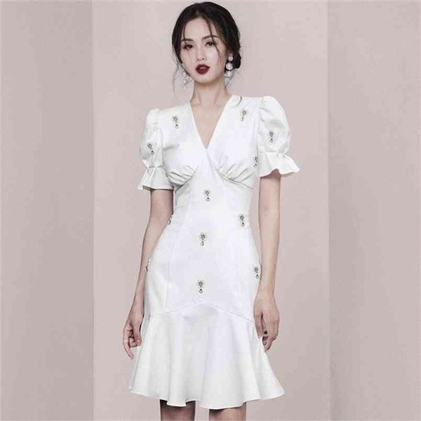 women's retro dress v-neck flower beaded bubble short sleeve bodycon mermaid elegant vestidos 210603, Black;gray
women's retro dress v-neck flower beaded bubble short sleeve bodycon mermaid elegant vestidos 210603, Black;gray