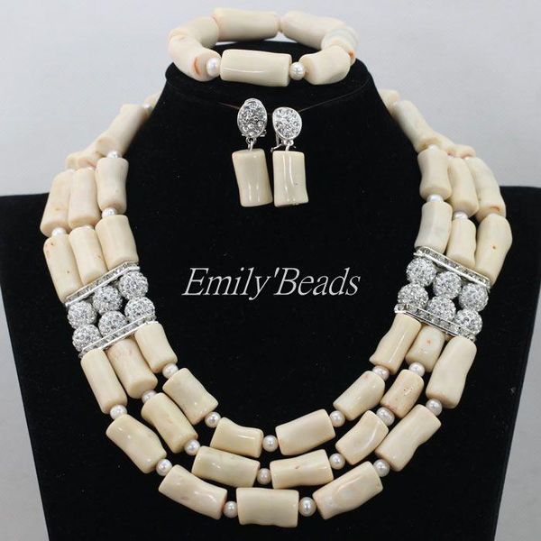 earrings & necklace fashion african cream white coral beads jewelry sets costume wedding nigerian christmas cj489, Silver
earrings & necklace fashion african cream white coral beads jewelry sets costume wedding nigerian christmas cj489, Silver