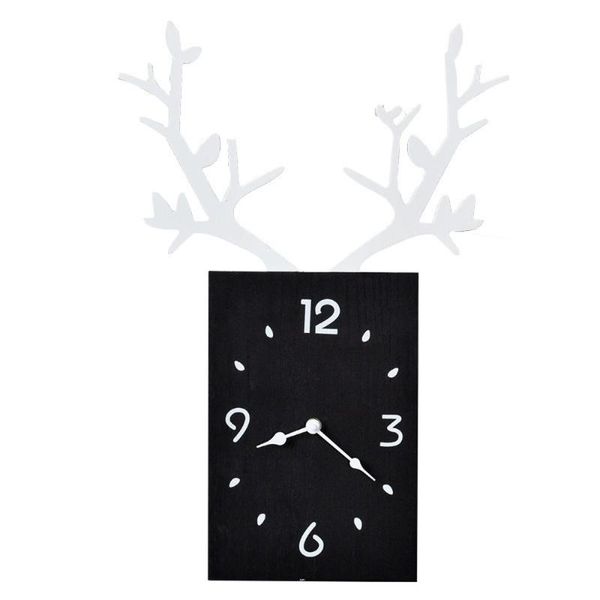 simple nordic creative antler wooden watch hanging clock home wall decorations small pendant clocks 
simple nordic creative antler wooden watch hanging clock home wall decorations small pendant clocks