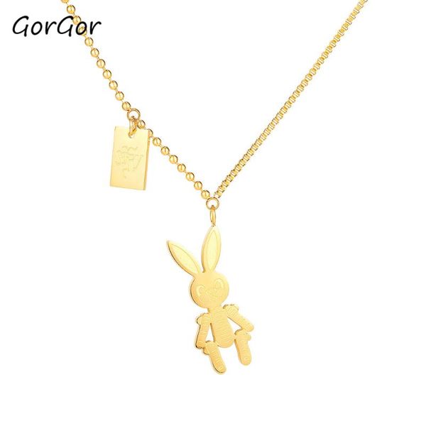 gorgor necklace women stainless steel gold-color pattern pendant temperament simplicity fashion accessories tx-1727 necklaces, Silver
gorgor necklace women stainless steel gold-color pattern pendant temperament simplicity fashion accessories tx-1727 necklaces, Silver