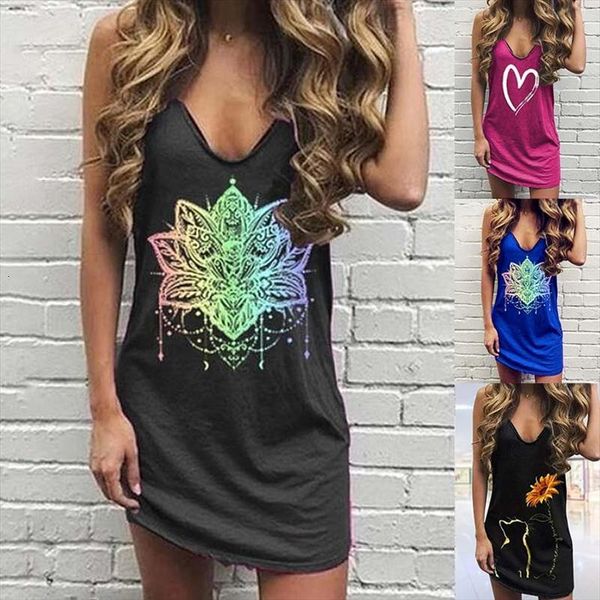 fashion print short womens dress mini boho vintage ruffles summer camis party beach, Black;gray
fashion print short womens dress mini boho vintage ruffles summer camis party beach, Black;gray