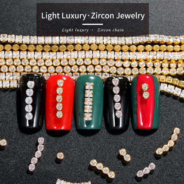 nail art decorations 7 types of gold/silverrose goldblack shiny nails rhinestone chain sparse jewelry diy accessories, Silver;gold
nail art decorations 7 types of gold/silverrose goldblack shiny nails rhinestone chain sparse jewelry diy accessories, Silver;gold