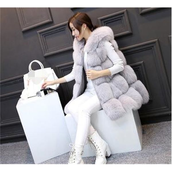 women's fur & faux vetement winter overcoat artificial coat femme jacket with cap casual fluffy outwear ar86 emgy, Black
women's fur & faux vetement winter overcoat artificial coat femme jacket with cap casual fluffy outwear ar86 emgy, Black