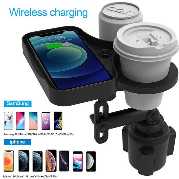 hooks & rails 4 in 1 car cup holder expander adapter rotatable with wireless charging tray for vehicle phone organizer drinking bottle
hooks & rails 4 in 1 car cup holder expander adapter rotatable with wireless charging tray for vehicle phone organizer drinking bottle