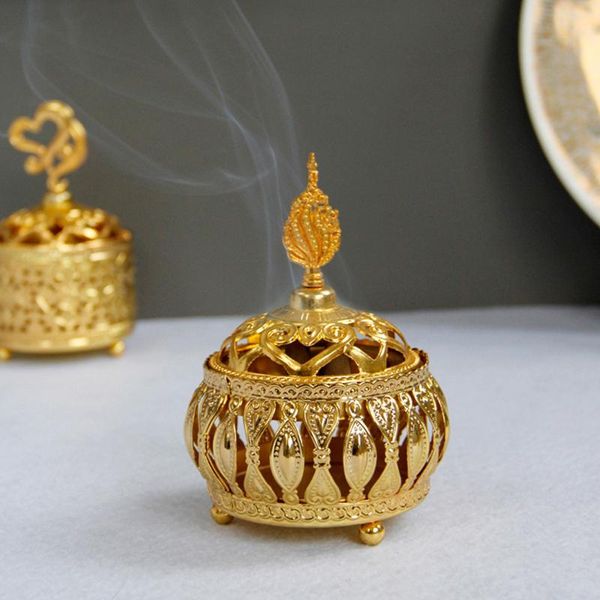 incense burner for home middle east european style metal decorative delicate golden ornament objects & figurines
incense burner for home middle east european style metal decorative delicate golden ornament objects & figurines