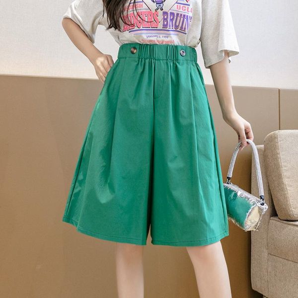 women's shorts korean loose overalls skirt women summer high waisted slim capris solid wide leg casual skirts female, White;black
women's shorts korean loose overalls skirt women summer high waisted slim capris solid wide leg casual skirts female, White;black