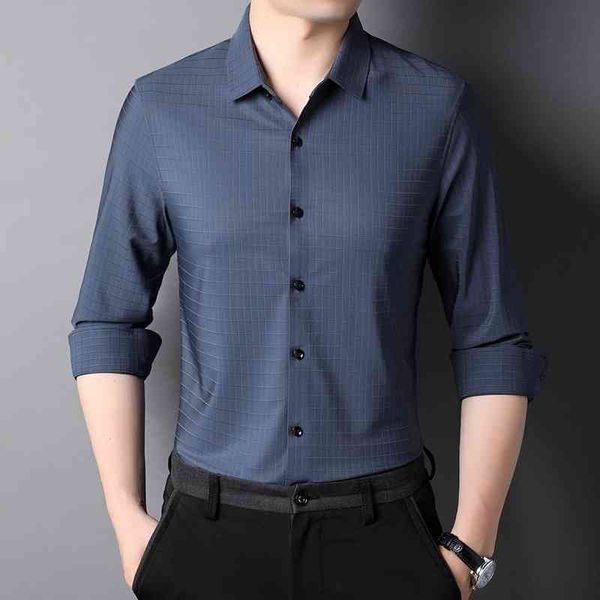 taobo 2021 autumn winter new vertical smooth silk plaid mulberry silk slim fit elastic long sleeve shirt men's, White;black
taobo 2021 autumn winter new vertical smooth silk plaid mulberry silk slim fit elastic long sleeve shirt men's, White;black