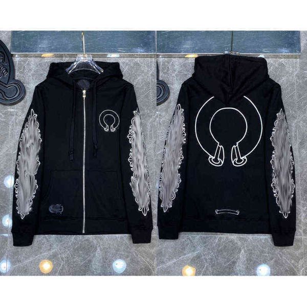 classic luxury designer fashion hoodies mens zipper ch horseshoe sanskrit cross print pullover hooded sweatshirts sweater woman loose jackts, Black
classic luxury designer fashion hoodies mens zipper ch horseshoe sanskrit cross print pullover hooded sweatshirts sweater woman loose jackts, Black