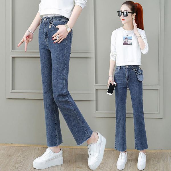 women's jeans s278110 high waist micro pull slim fit in spring 2021 light color, Blue
women's jeans s278110 high waist micro pull slim fit in spring 2021 light color, Blue