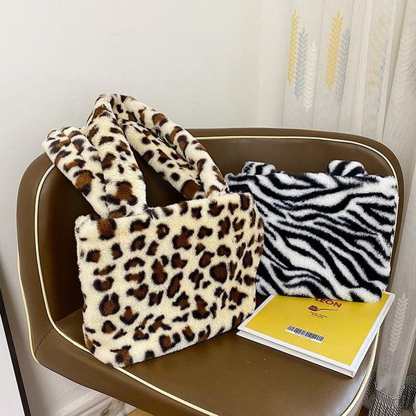 evening bags plush leopard zebra pattern shoulder bag winter warm fuffy soft plaid tote women's handbags hobos underarm bolsas
evening bags plush leopard zebra pattern shoulder bag winter warm fuffy soft plaid tote women's handbags hobos underarm bolsas