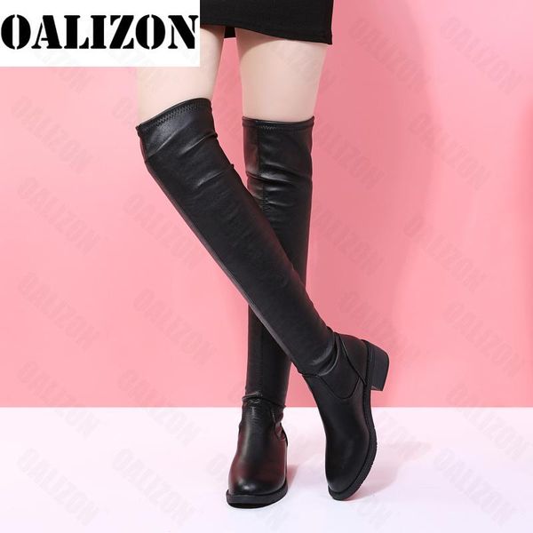 boots winter snow pumps chunky women botas designer over the knee pu leather 2022 mid heels walking warm shoes femme, Black
boots winter snow pumps chunky women botas designer over the knee pu leather 2022 mid heels walking warm shoes femme, Black