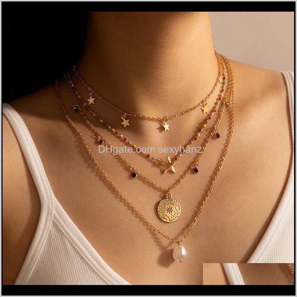 necklaces & pendants drop delivery 2021 bohemia women star chokers colorful beads pearl charm pendant necklace fashion jewelry gift swvpm, Silver
necklaces & pendants drop delivery 2021 bohemia women star chokers colorful beads pearl charm pendant necklace fashion jewelry gift swvpm, Silver