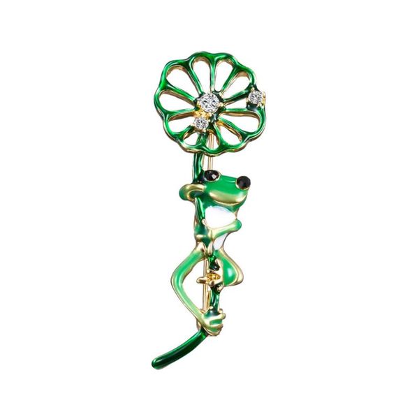 pins, brooches fashion green frog lotus leaf metal crystal brooch women scarf pin suit sweater coat clothes accessories jewelry, Gray
pins, brooches fashion green frog lotus leaf metal crystal brooch women scarf pin suit sweater coat clothes accessories jewelry, Gray