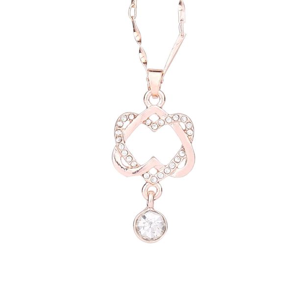 designer necklace luxury jewelry alloy chain fashion women double heart pendant for lover, Silver
designer necklace luxury jewelry alloy chain fashion women double heart pendant for lover, Silver