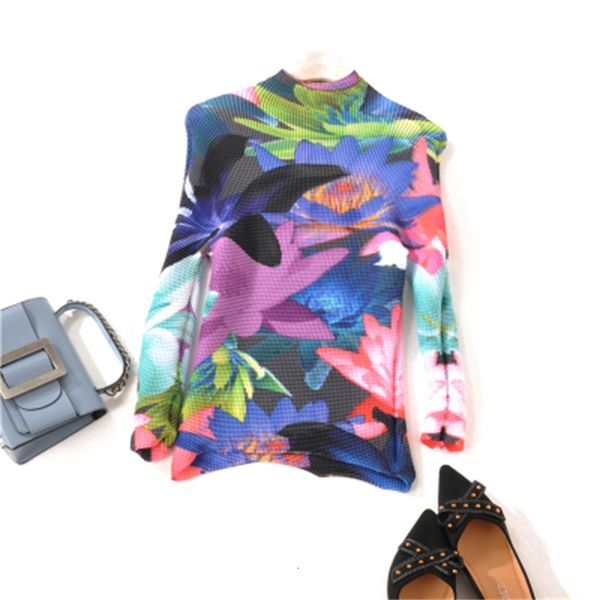 knits miyake print slong sleeve fashion fold stand collar slim fit t-shirts, White
knits miyake print slong sleeve fashion fold stand collar slim fit t-shirts, White