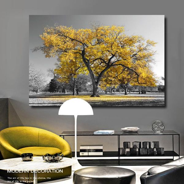 yellow tree black and white pictures modern landscape painting for living room decoration canvas posters prints paintings
yellow tree black and white pictures modern landscape painting for living room decoration canvas posters prints paintings
