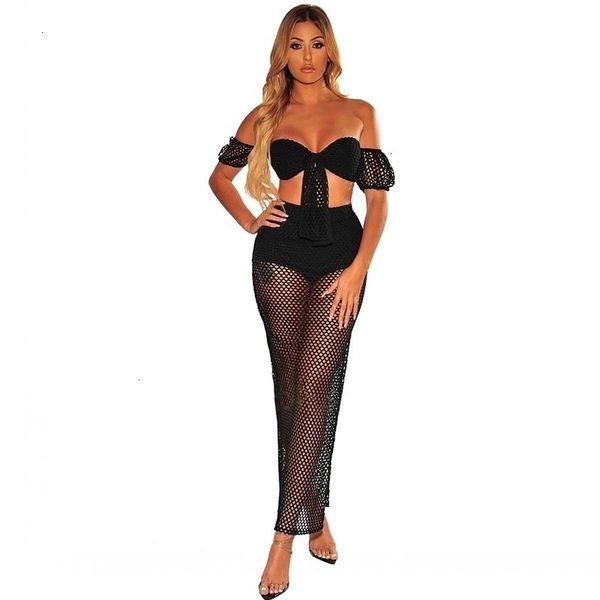 two piece dress women beach sets summer boho strapless slash neck mesh short sleeve crop &long skirts fashion suit, White
two piece dress women beach sets summer boho strapless slash neck mesh short sleeve crop &long skirts fashion suit, White