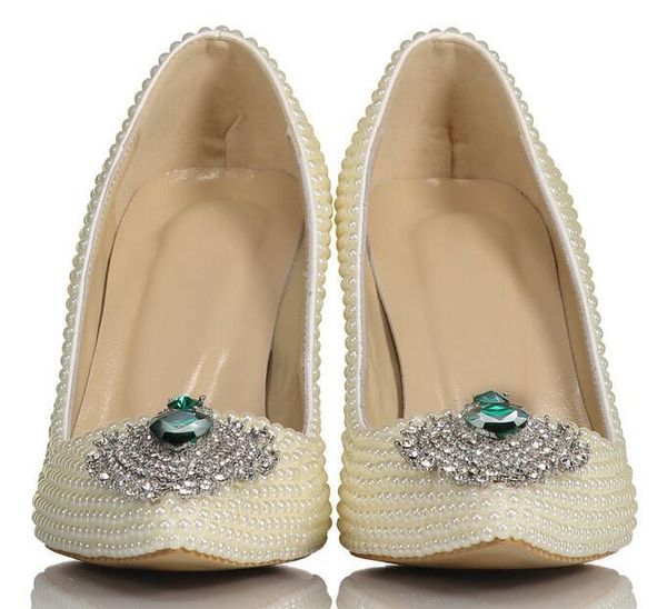 fashion woman pearl emerald diamonds wedding shoes pearls bridesmaid pointed toe high heels green diamond dress, Black
fashion woman pearl emerald diamonds wedding shoes pearls bridesmaid pointed toe high heels green diamond dress, Black