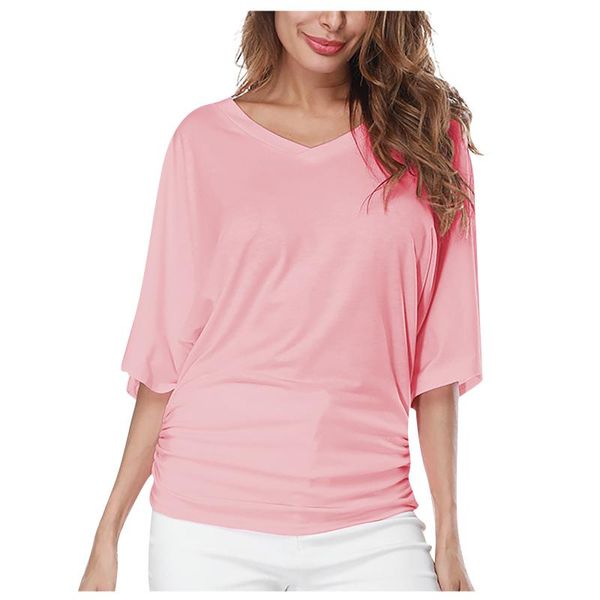 women's t-shirt solid color casual kpop v neck short batwing sleeve t-shirts y2k aesthetic harajuku elegant pullover vintage clothes b, White
women's t-shirt solid color casual kpop v neck short batwing sleeve t-shirts y2k aesthetic harajuku elegant pullover vintage clothes b, White
