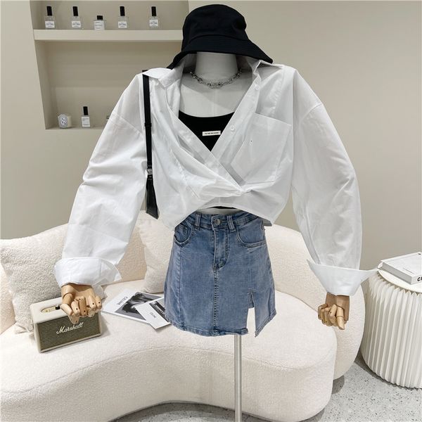 blouses spring summer fashion niche design thin white shirt simple + label suspend waistcoat two pieces together
blouses spring summer fashion niche design thin white shirt simple + label suspend waistcoat two pieces together