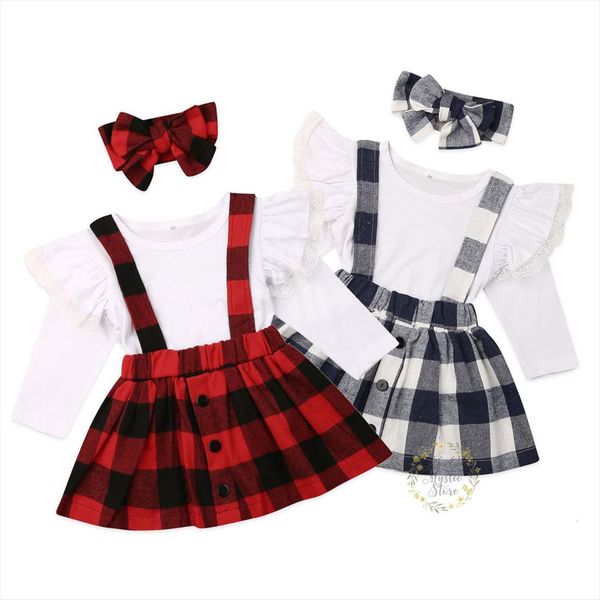 9m 5years toddler kid girls christmas clothing set lace ruffles plaid skirts red dress xmas autumn spring costumes, White
9m 5years toddler kid girls christmas clothing set lace ruffles plaid skirts red dress xmas autumn spring costumes, White