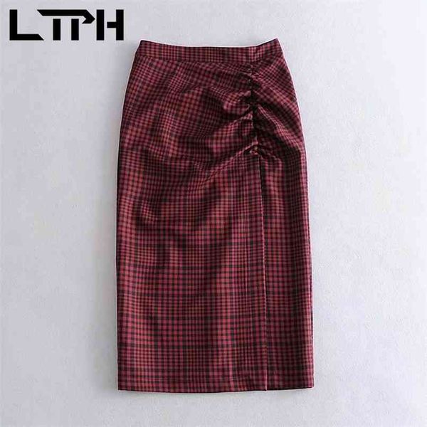 ltph korean vintage plaid midi skirt women mid-length fashion split package hip skirts elegant bodycon spring 210423, Black
ltph korean vintage plaid midi skirt women mid-length fashion split package hip skirts elegant bodycon spring 210423, Black