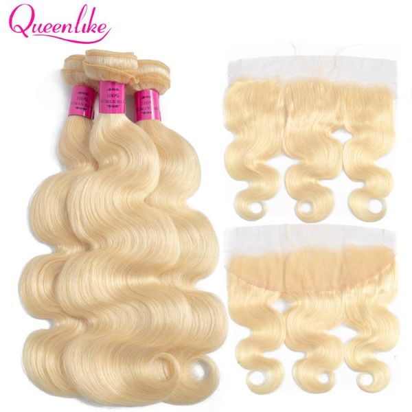 human hair bulks queenlike color 613 brazilian body wave remy bundles with frontal light honey blonde closure, Black
human hair bulks queenlike color 613 brazilian body wave remy bundles with frontal light honey blonde closure, Black