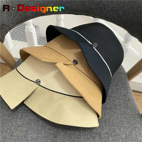 wide brim hats summer japanese niche brand women's tide split straw famous ladies vacation fisherman sun, Blue;gray
wide brim hats summer japanese niche brand women's tide split straw famous ladies vacation fisherman sun, Blue;gray