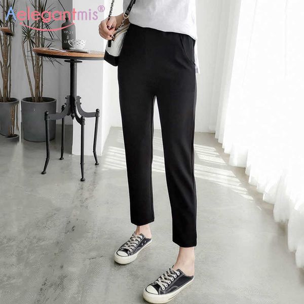 aelegantmis women high waist plus size harem pants female loose casual pencil black work suit pant ladies leisure trousers 210607, Black;white
aelegantmis women high waist plus size harem pants female loose casual pencil black work suit pant ladies leisure trousers 210607, Black;white