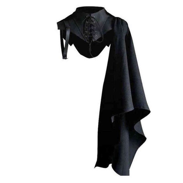 retro steampunk cloak costume man knight cosplay armor vintage hodded cape medieval gothic shawl, Blue;gray
retro steampunk cloak costume man knight cosplay armor vintage hodded cape medieval gothic shawl, Blue;gray