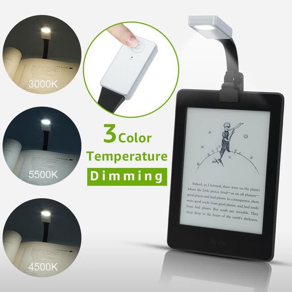 book lights 3 color temperature rechargeable led light for kindle paper usb reading lamp flexible e-read clip
book lights 3 color temperature rechargeable led light for kindle paper usb reading lamp flexible e-read clip