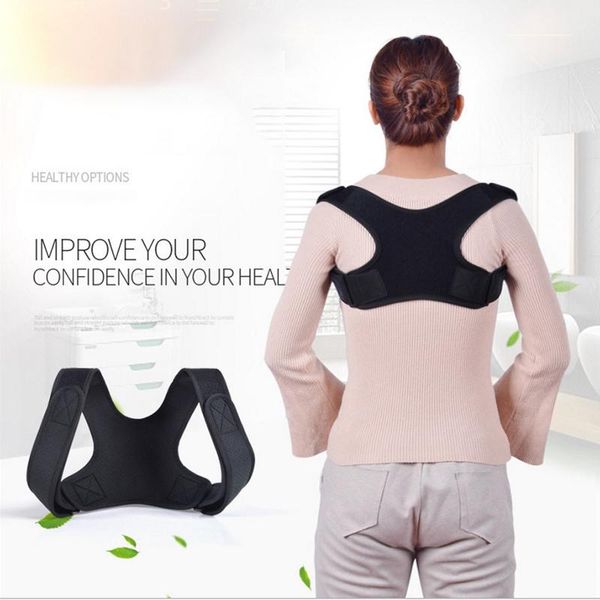 adjustable back posture corrector clavicle spine shoulder lumbar brace support belt correction prevents slouching, Black;blue
adjustable back posture corrector clavicle spine shoulder lumbar brace support belt correction prevents slouching, Black;blue