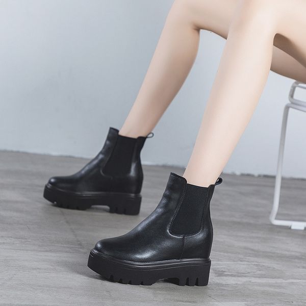 martin's inner high women's autumn and winter british leather net red thick soled casual sho short boots, Black
martin's inner high women's autumn and winter british leather net red thick soled casual sho short boots, Black