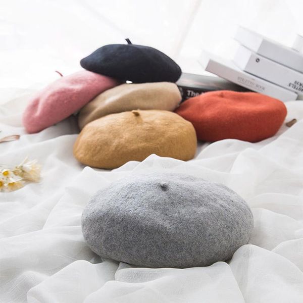 berets 1pc women girl beret french artist warm wool winter beanie hat cap vintage plain hats solid color elegant lady caps, Blue;gray
berets 1pc women girl beret french artist warm wool winter beanie hat cap vintage plain hats solid color elegant lady caps, Blue;gray