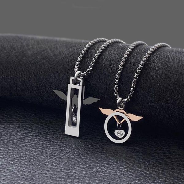 pendant necklaces 2021 style all-match titanium steel couple necklace jewelry, Silver
pendant necklaces 2021 style all-match titanium steel couple necklace jewelry, Silver