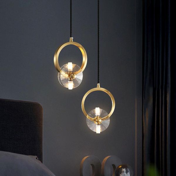 bedroom bedside chandelier light luxury copper crystal lamp simple restaurant led lighting pendant lamps
bedroom bedside chandelier light luxury copper crystal lamp simple restaurant led lighting pendant lamps