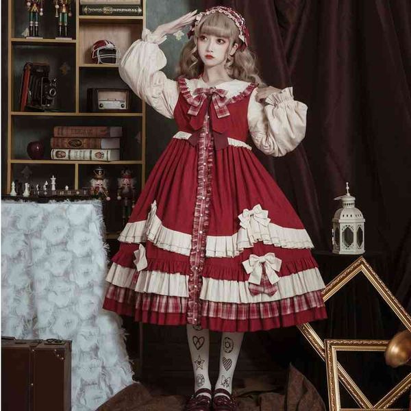 women's t-shirt soft girl gothic kawaii dress women cute lolita vintage long sleeve red dresses ruffle lovely princess cosplay chr, White
women's t-shirt soft girl gothic kawaii dress women cute lolita vintage long sleeve red dresses ruffle lovely princess cosplay chr, White
