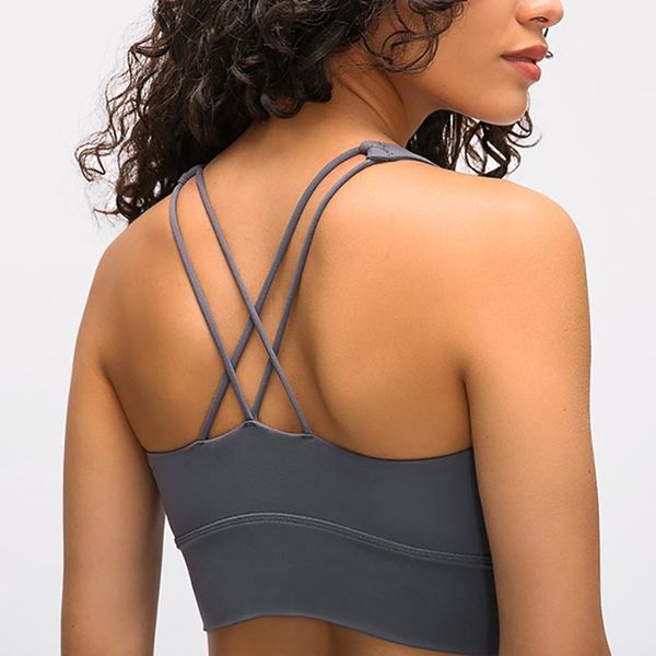 gym clothing twe 2021 naked-feel fabric double straps athletic sport bras women push up padded yoga fitness crop brassiere, White;black
gym clothing twe 2021 naked-feel fabric double straps athletic sport bras women push up padded yoga fitness crop brassiere, White;black
