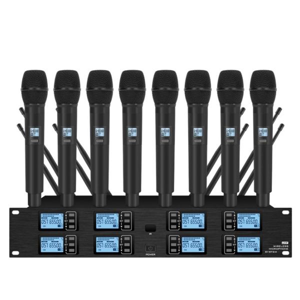 microphones professional uhf wireless microphone 8 channel handheld lavalier stage performance conference
microphones professional uhf wireless microphone 8 channel handheld lavalier stage performance conference