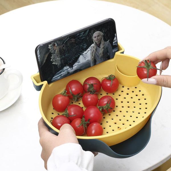 creative washing basket multifunctional plastic fruit and vegetable draining household double-layer deck plate storage bottles & jars
creative washing basket multifunctional plastic fruit and vegetable draining household double-layer deck plate storage bottles & jars