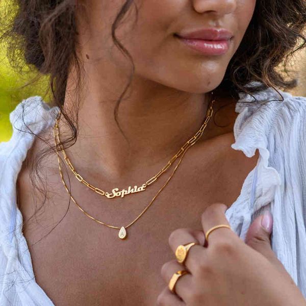 designer necklace luxury jewelry custom pin chain name fashion stainless steel personalized nameplate women christmas gifts, Silver
designer necklace luxury jewelry custom pin chain name fashion stainless steel personalized nameplate women christmas gifts, Silver