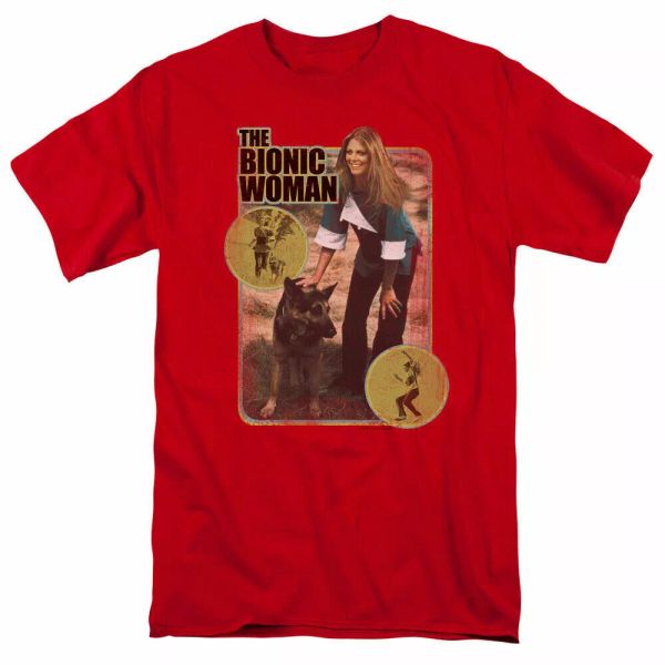 the bionic woman jamie and max t shirt mens licensed classic merchandise red, White;black
the bionic woman jamie and max t shirt mens licensed classic merchandise red, White;black