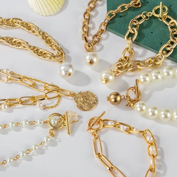 link, chain fashion pearl bracelets for women gold coin jewelry 2021 trend geometric portrait vintage statement, Black
link, chain fashion pearl bracelets for women gold coin jewelry 2021 trend geometric portrait vintage statement, Black