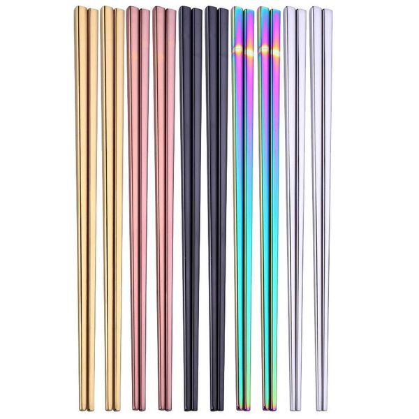 chopsticks 5/10 pairs set stainless steel chinese chopstick metal serving cutlery reusable tableware noodles sushi stick
chopsticks 5/10 pairs set stainless steel chinese chopstick metal serving cutlery reusable tableware noodles sushi stick
