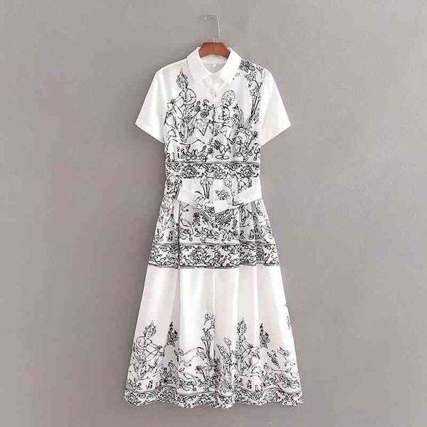 women placement print sashes white shirt dress vintage femme long sleeve loose clothes casual lady vestido d6561 210430, Black;gray
women placement print sashes white shirt dress vintage femme long sleeve loose clothes casual lady vestido d6561 210430, Black;gray