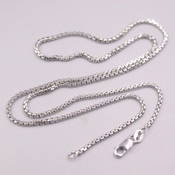 pure 18k white gold necklace 1.8mm square rolo box link chain stamped au750 for men women gift 40-65cm chains, Silver
pure 18k white gold necklace 1.8mm square rolo box link chain stamped au750 for men women gift 40-65cm chains, Silver