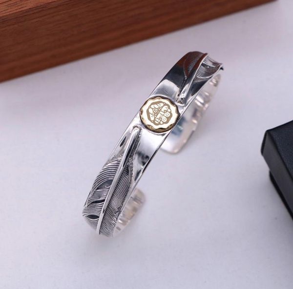 bangle takahashi golden eagle double feather bracelet, opening couple sterling silver bracelet jewelry, unique style, with box, Black
bangle takahashi golden eagle double feather bracelet, opening couple sterling silver bracelet jewelry, unique style, with box, Black