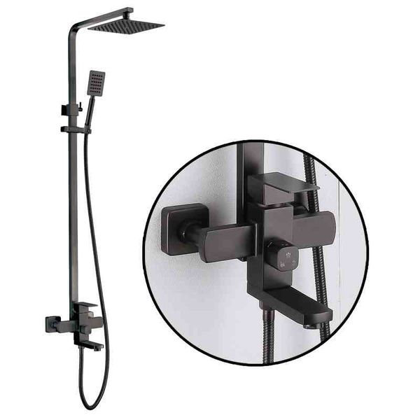 other faucets, showers & accs matte black bathroom faucet set all matel rainfall mixer tap bathtub 3-way mixe zq78
other faucets, showers & accs matte black bathroom faucet set all matel rainfall mixer tap bathtub 3-way mixe zq78