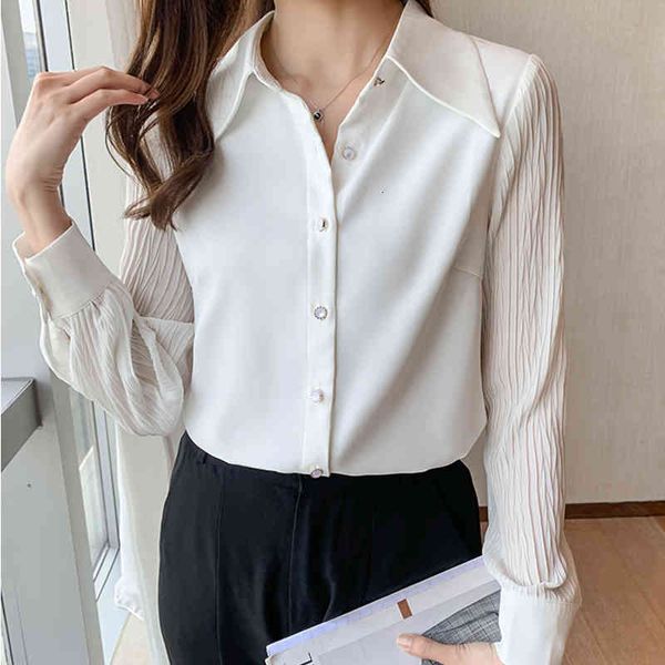 women's blouses & shirts chemical female long-sleeve blouse, white shirt, buttons, social, chiffon, korean clothing, autumn iwgj
women's blouses & shirts chemical female long-sleeve blouse, white shirt, buttons, social, chiffon, korean clothing, autumn iwgj