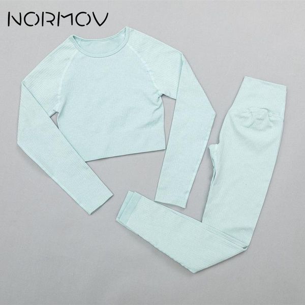 yoga outfit normov women seamless set gym clothing shirts high waist running leggings long sleeve tracksuit active wear
yoga outfit normov women seamless set gym clothing shirts high waist running leggings long sleeve tracksuit active wear